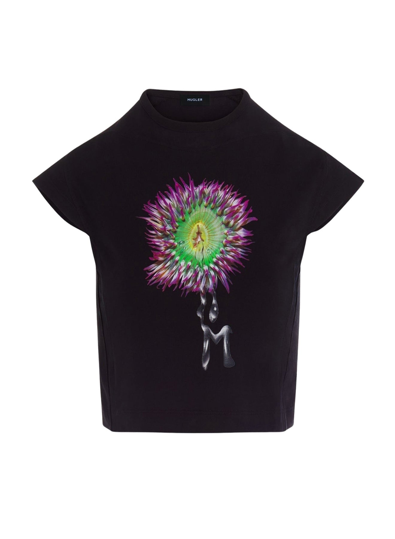 PINK ANEMONE CROPPED T-SHIRT