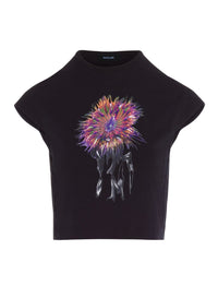 PINK ANEMONE CROPPED T-SHIRT