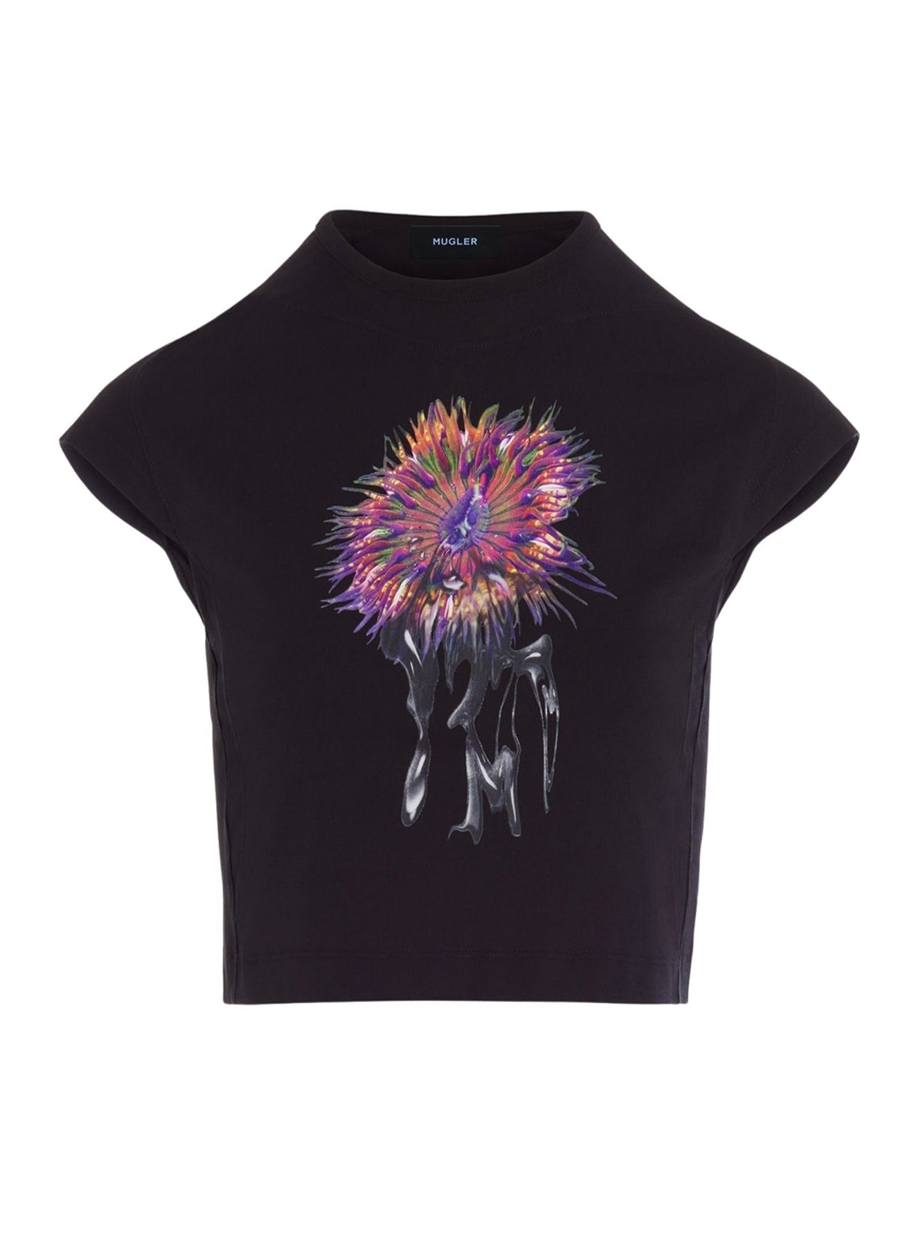 PINK ANEMONE CROPPED T-SHIRT