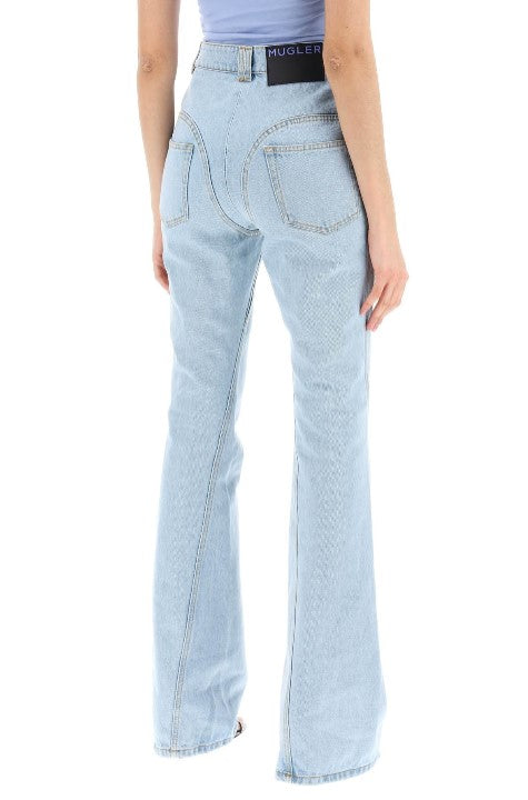 WHITE FLARED JEANS