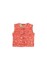 RECO PRIX : 56 // Kids Gilet Damask Design Red