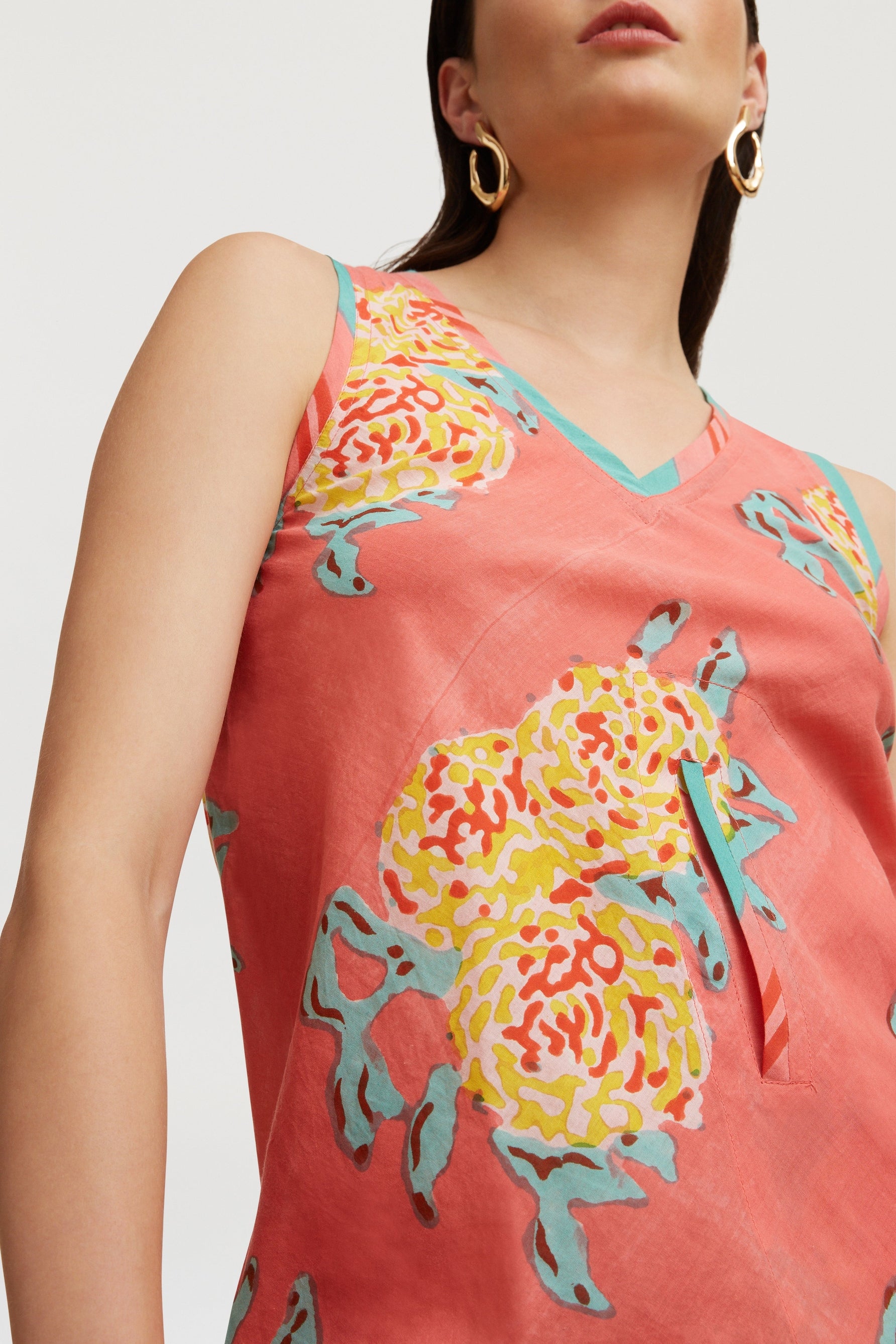 Blouse Banyan en coton - Pink