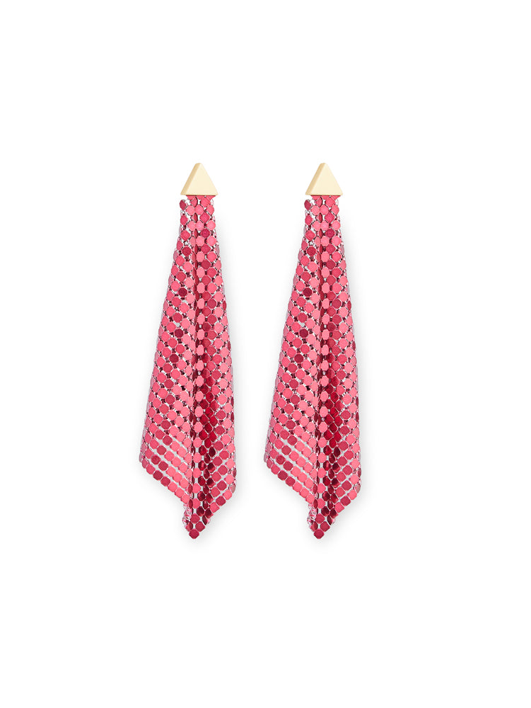 Boucles d’oreilles en mesh - Ruby Red