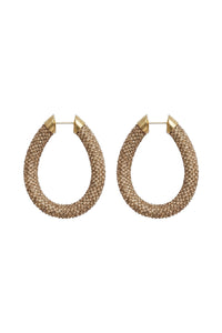 Boucles d'oreilles en pixel tube - Gold & Topaz