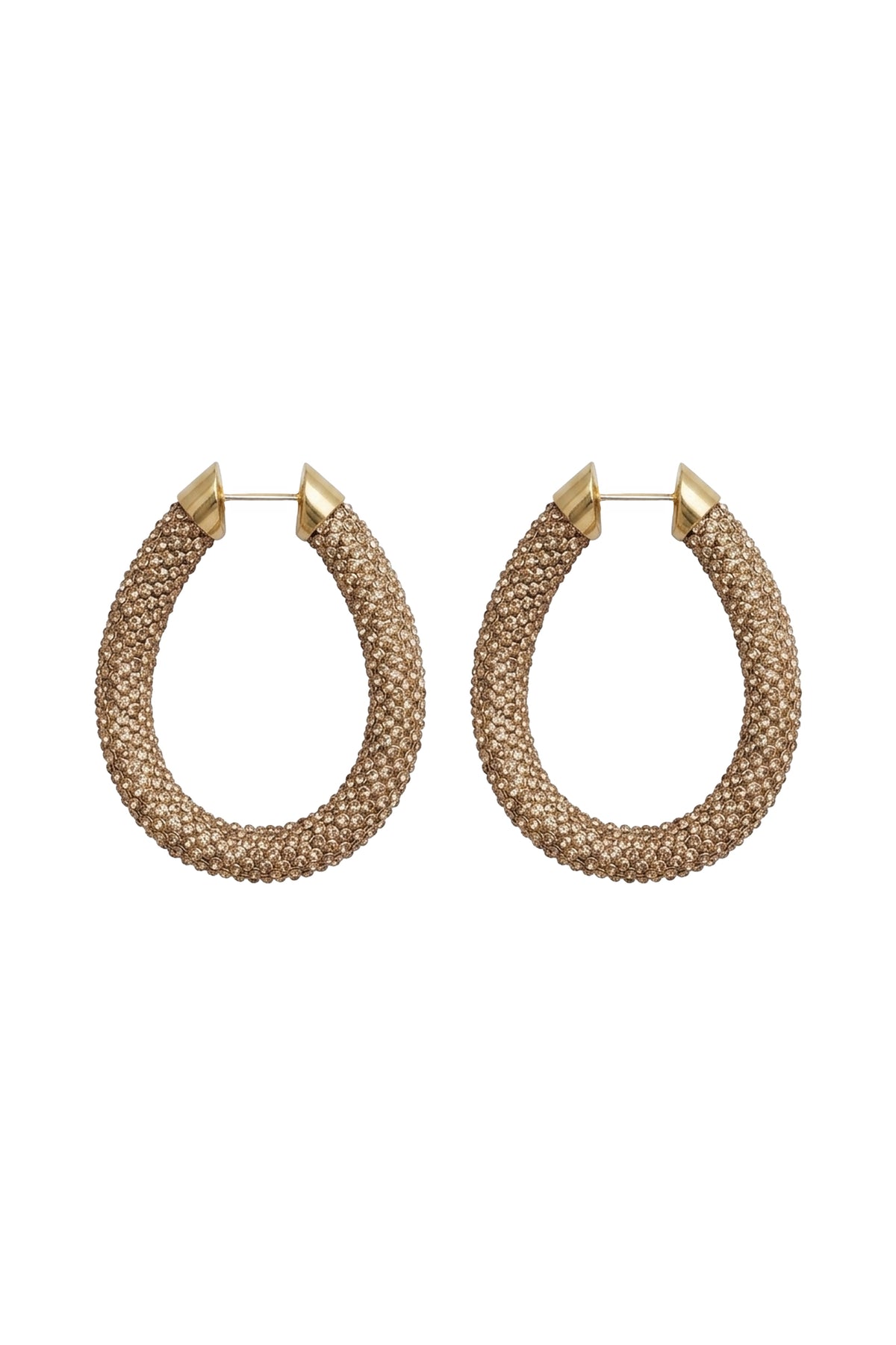 Boucles d'oreilles en pixel tube - Gold & Topaz