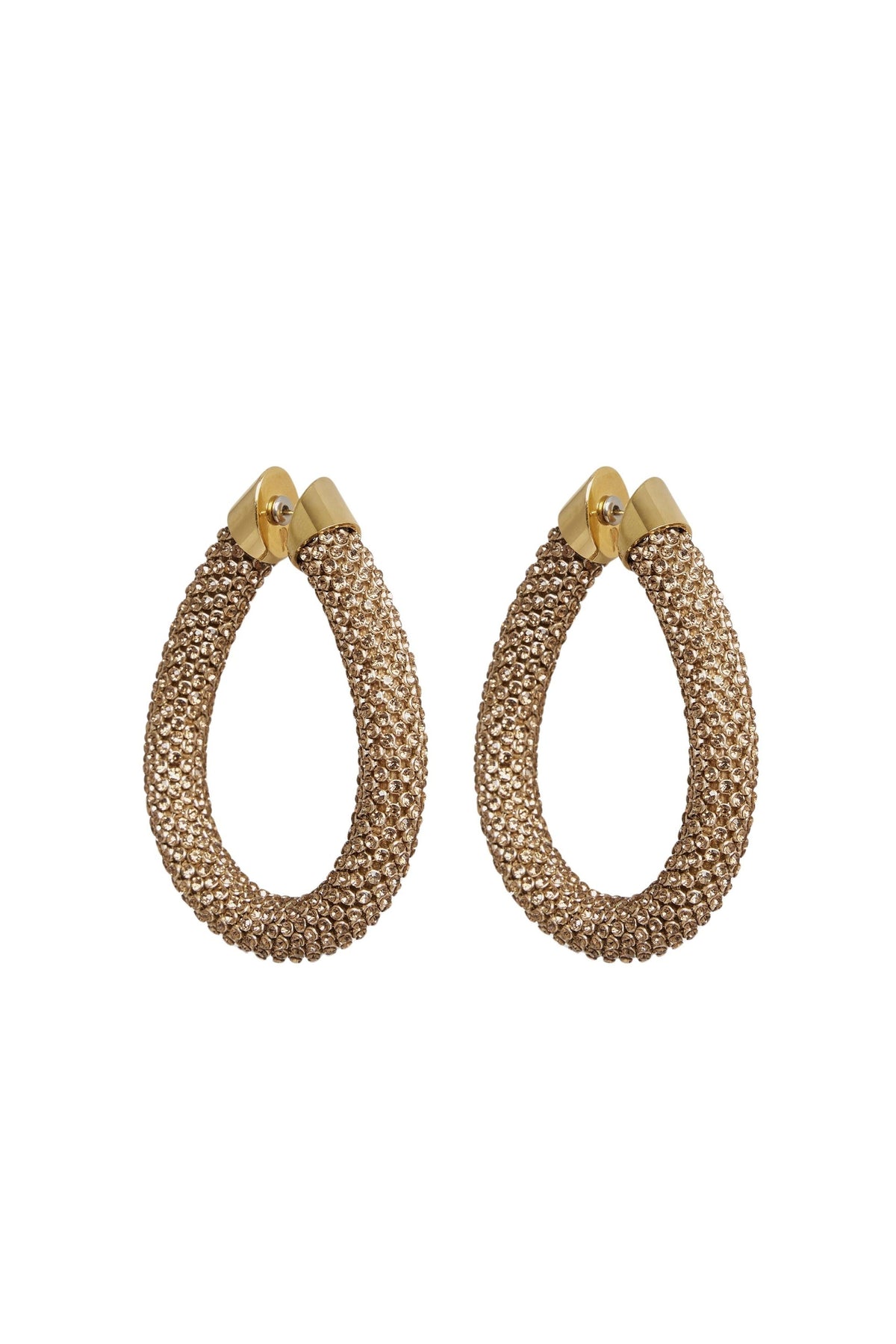Boucles d'oreilles en pixel tube - Gold & Topaz