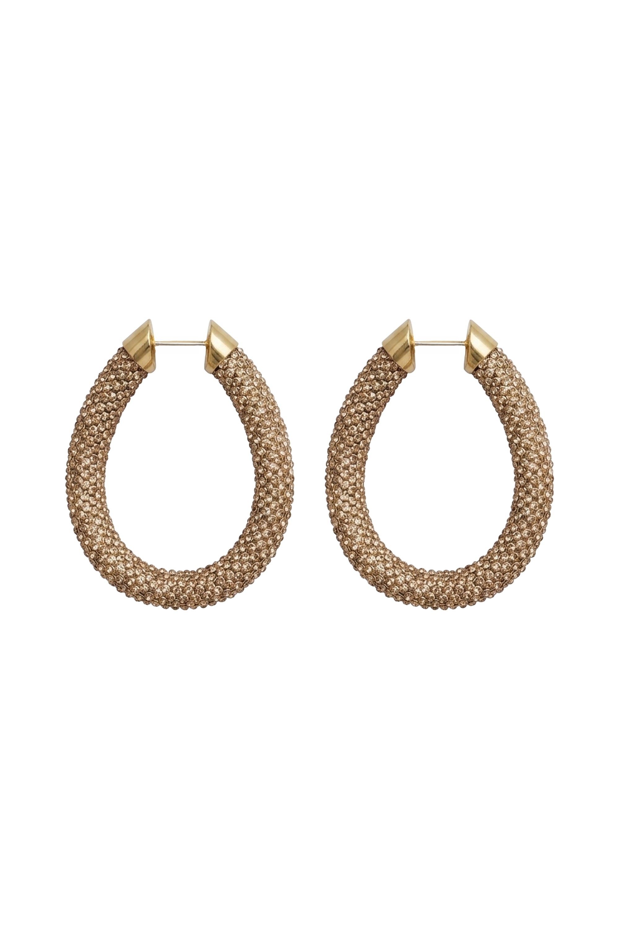 Boucles d'oreilles en laiton - Gold & Topaz