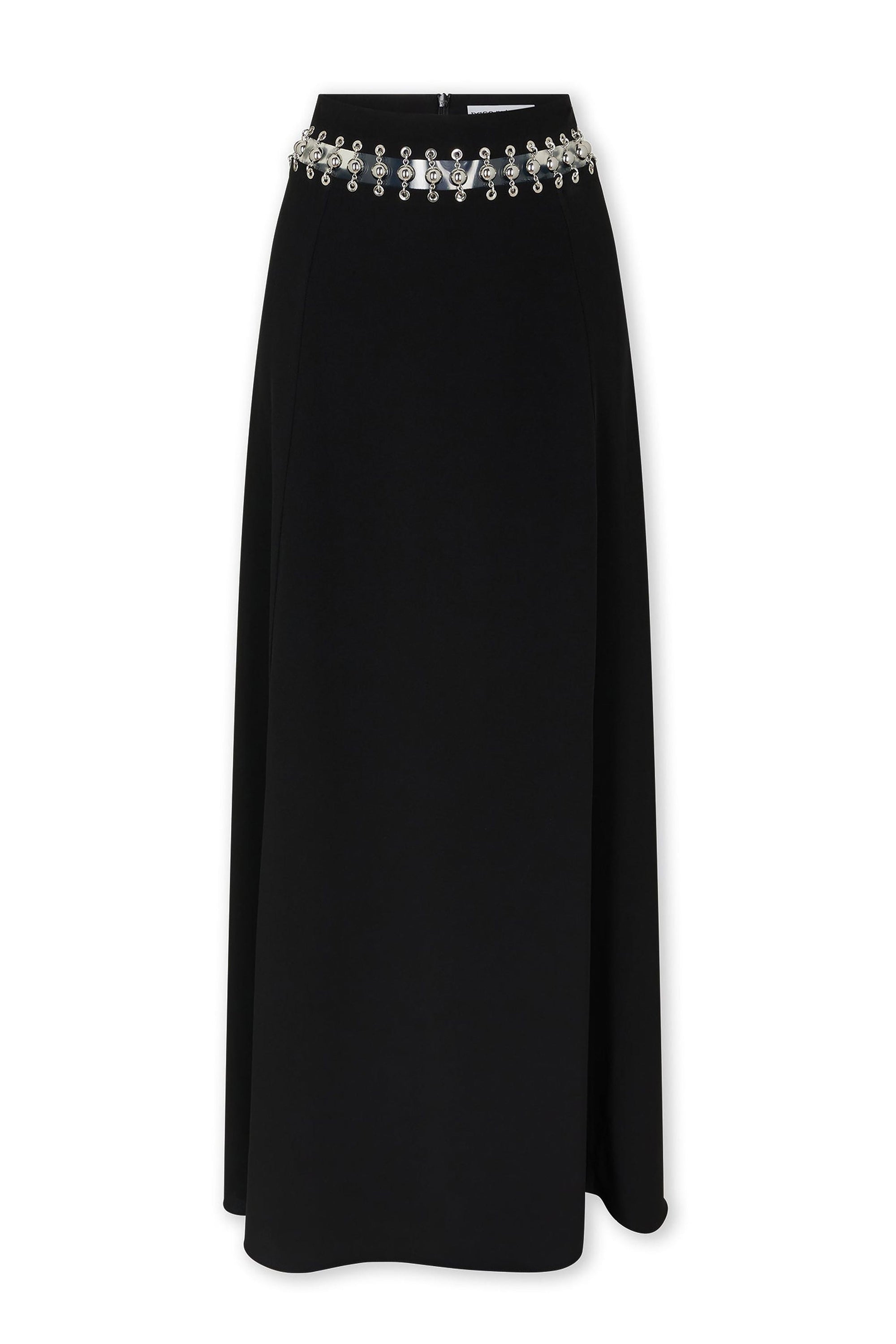 Jupe longue avec ceinture - Black