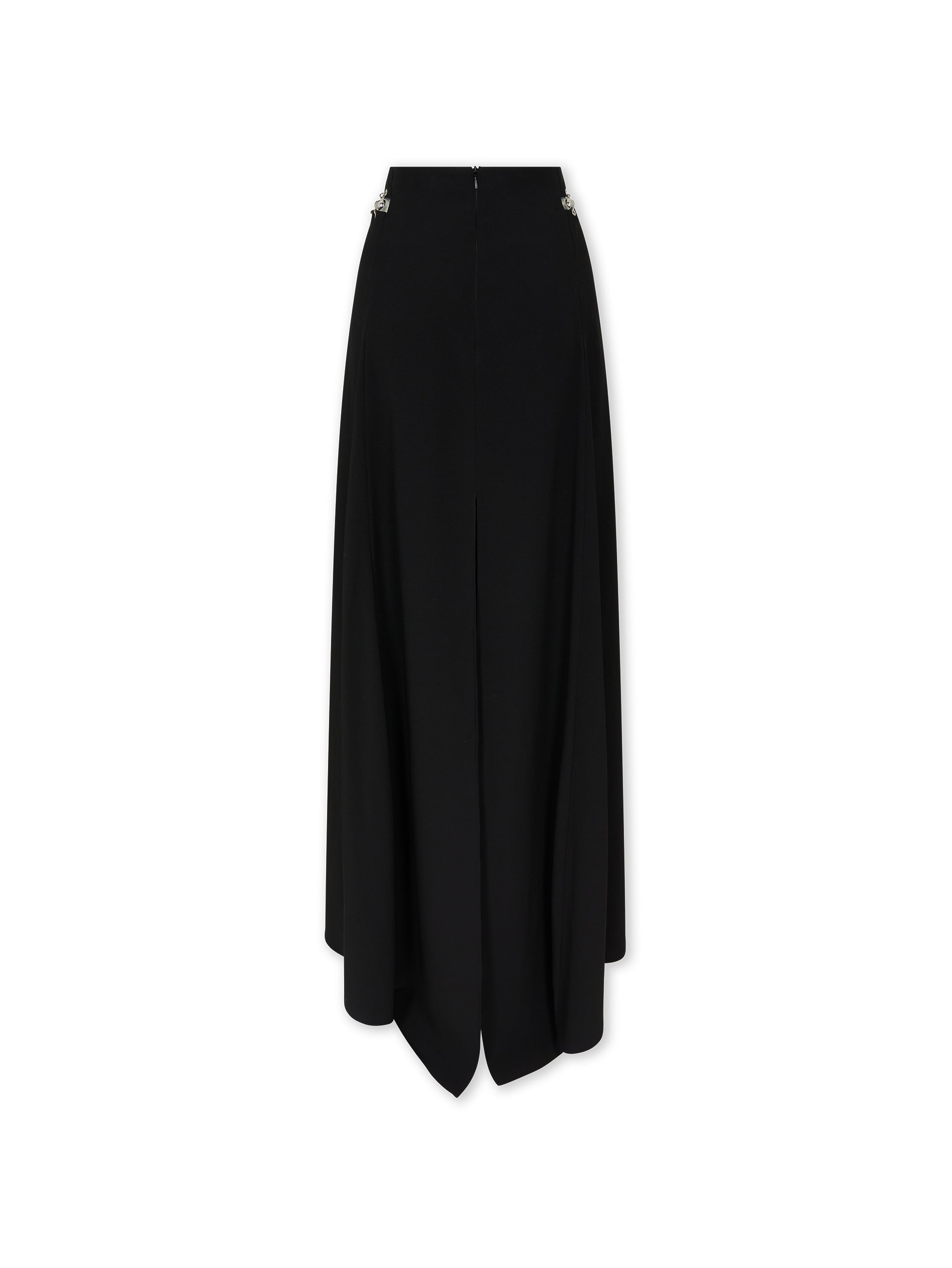 Jupe longue avec ceinture - Black
