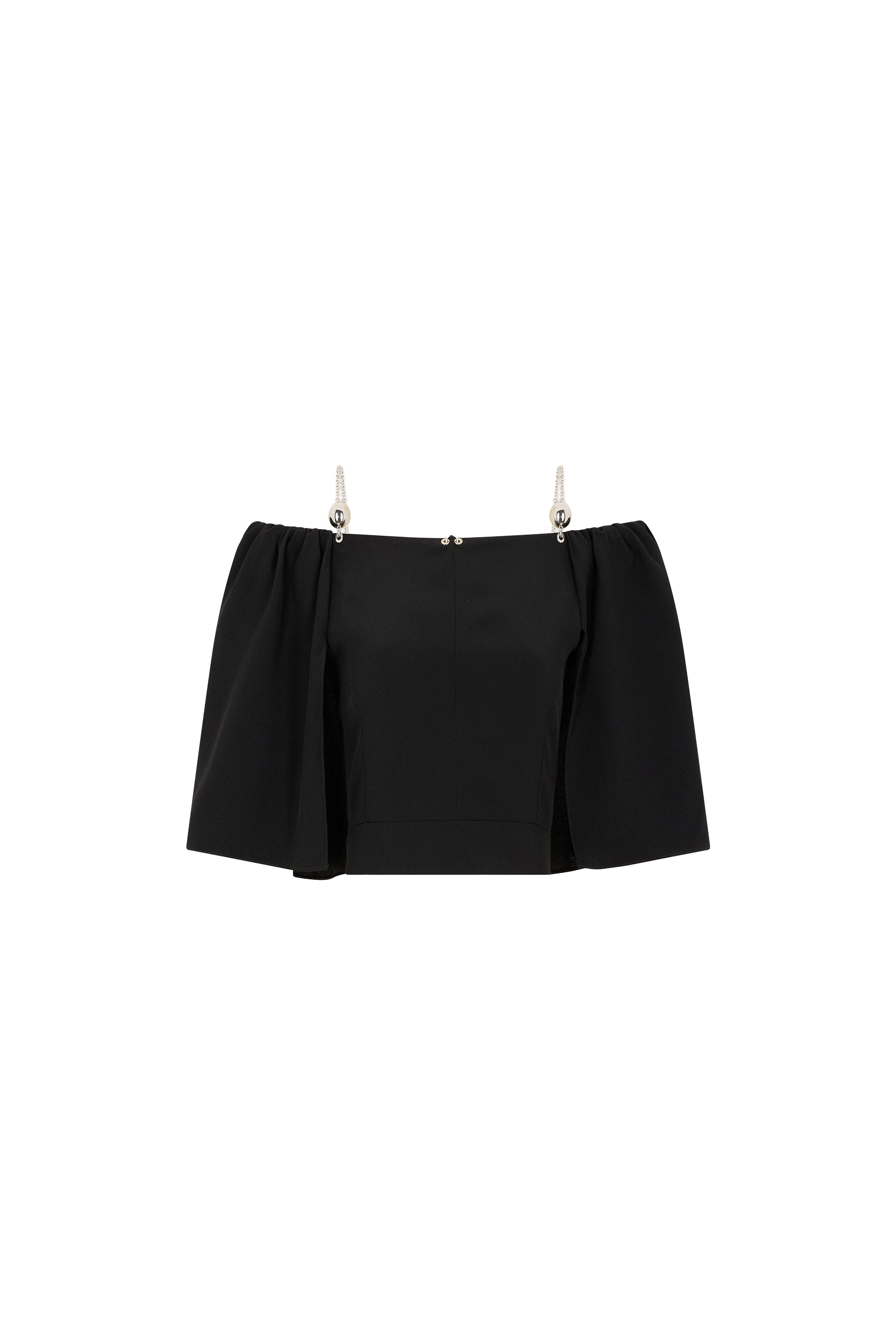 Top court volanté - Black