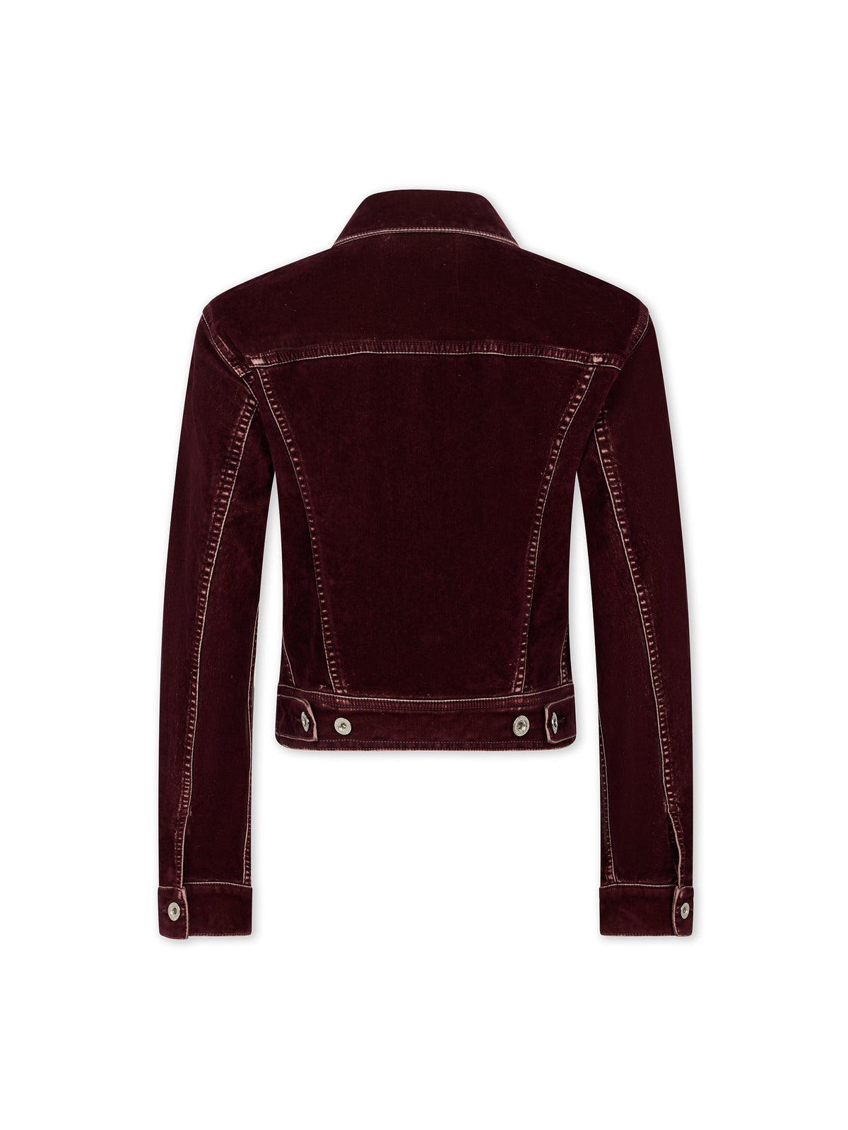 Veste courte en velours - Bordeaux
