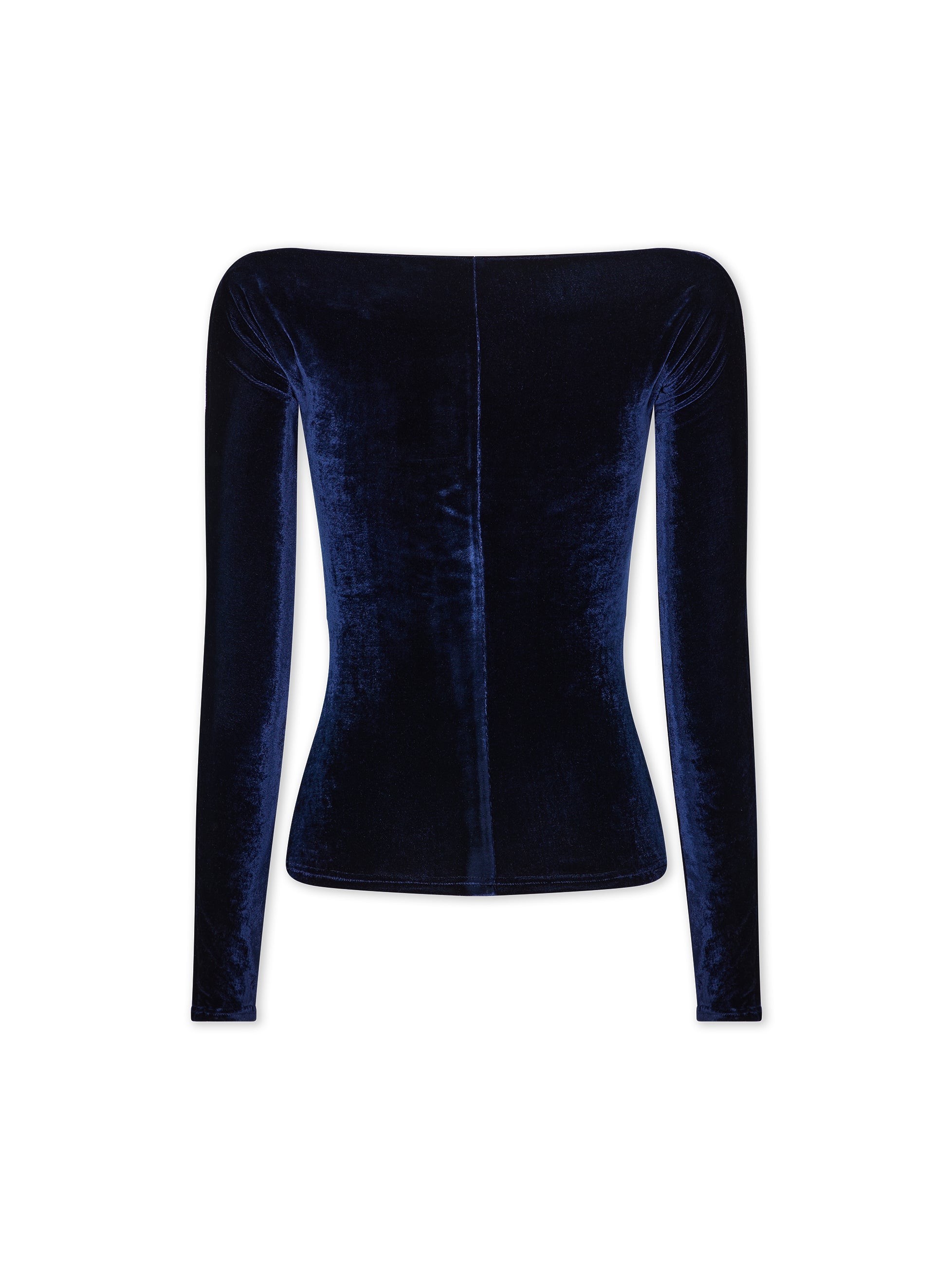 Top à manches longues en velours - Navy Poseidon