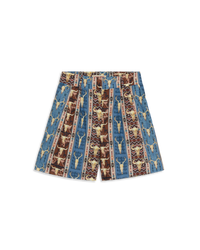 Beatrice print shorts - Brown