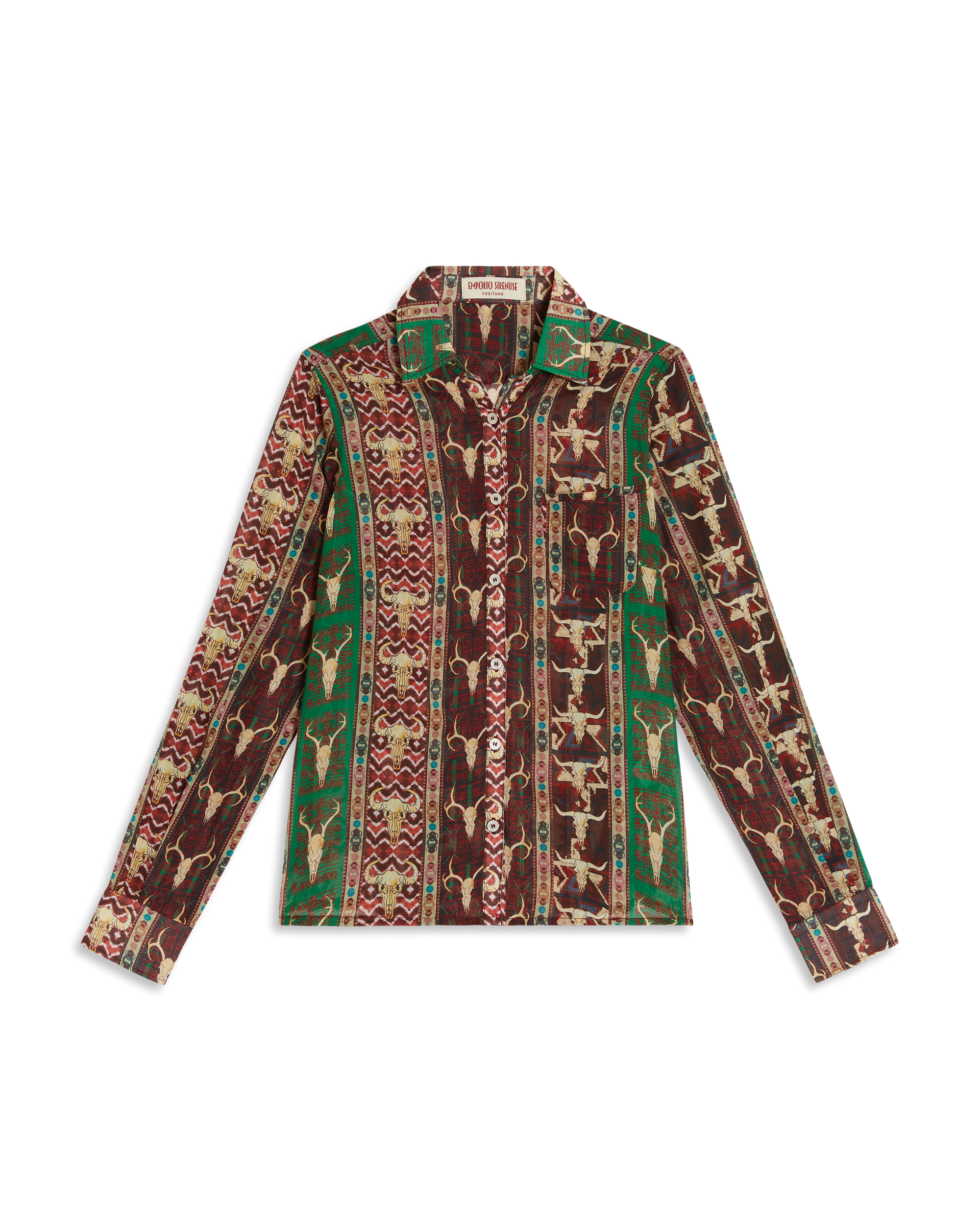Long-sleeved shirt - Red & Green
