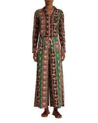 Long-sleeved shirt - Red & Green