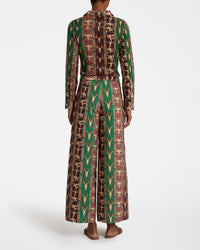 Long-sleeved shirt - Red & Green