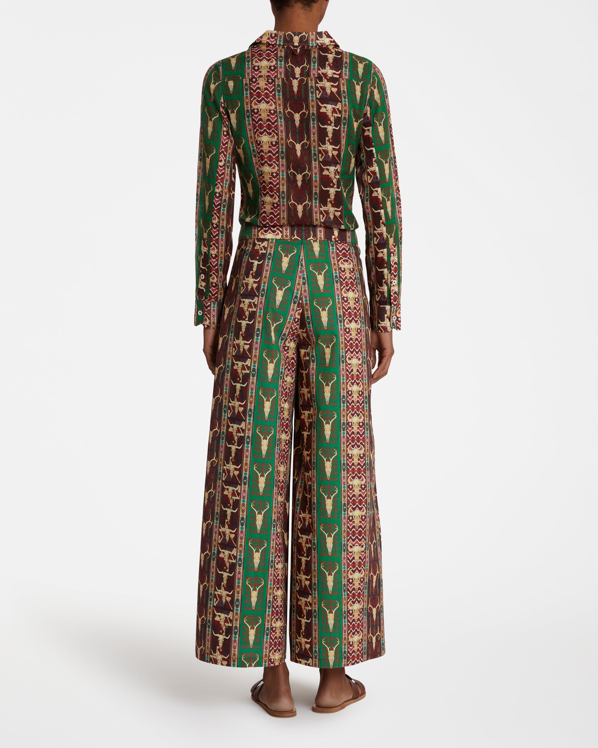 Long-sleeved shirt - Red & Green