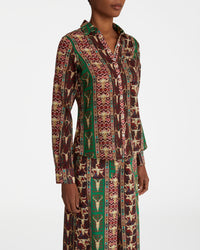 Long-sleeved shirt - Red & Green