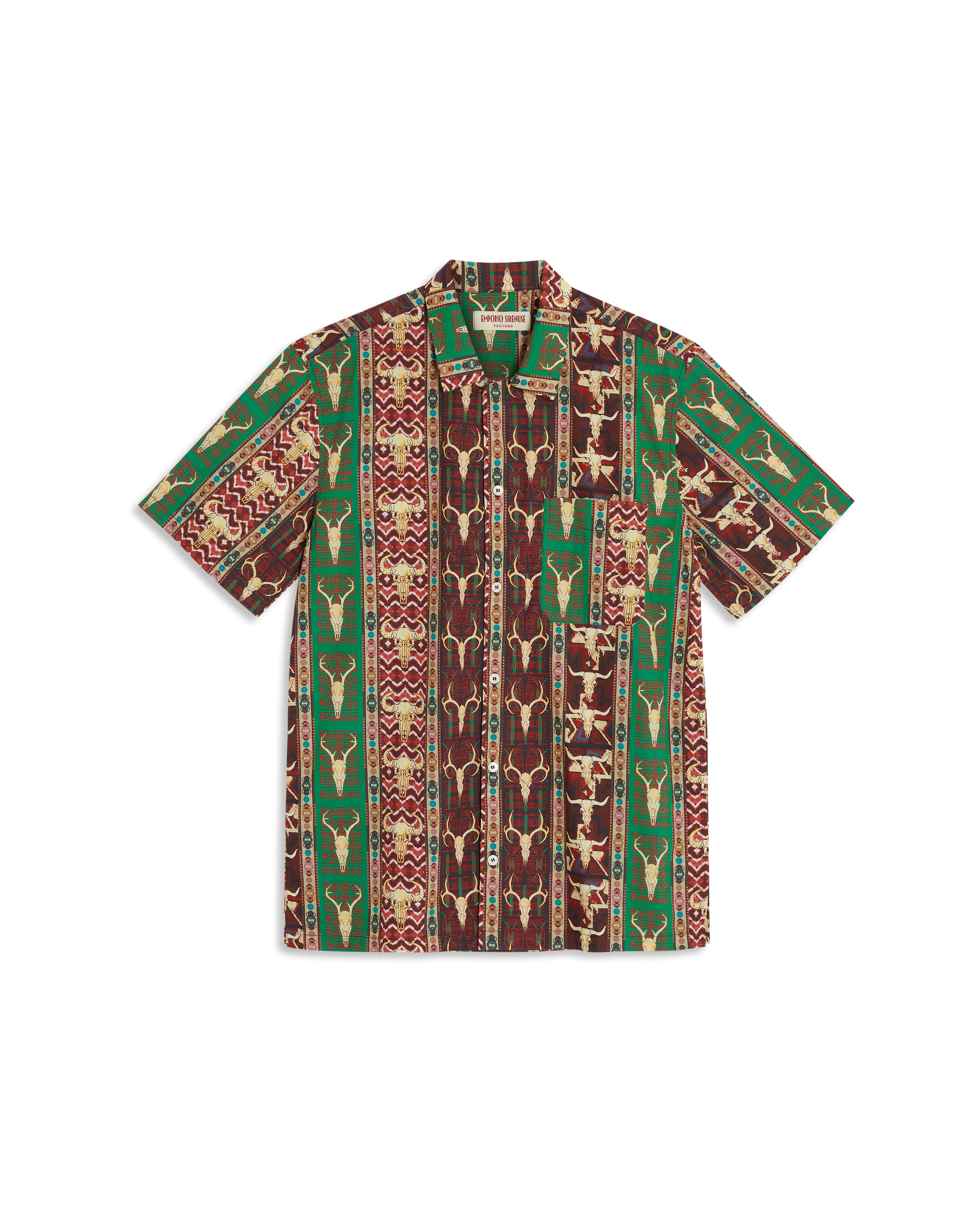 Chemise à manches courtes - Red & Green