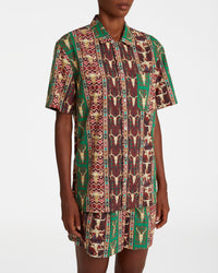 Chemise à manches courtes - Red & Green