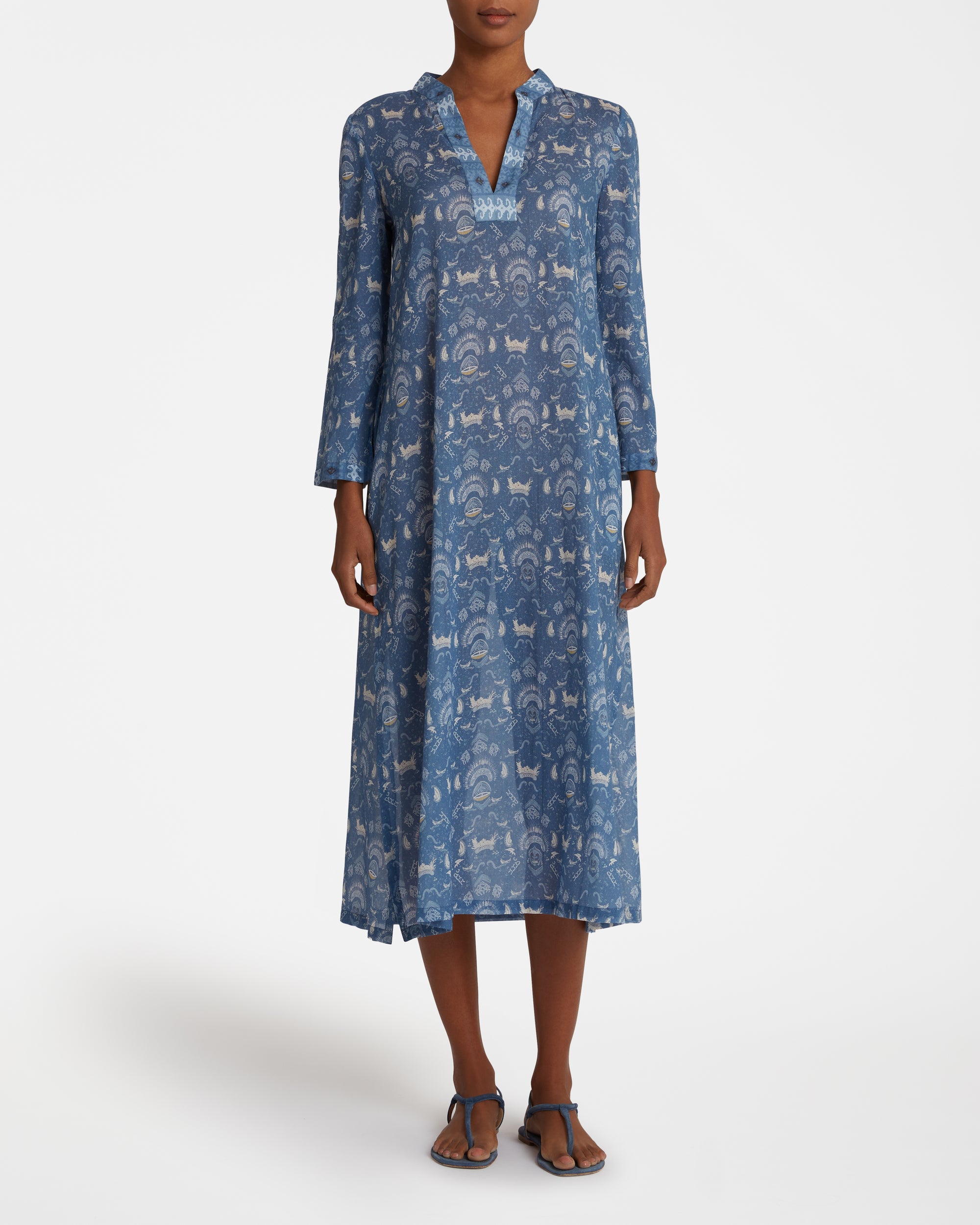 Long Caftan - Blue