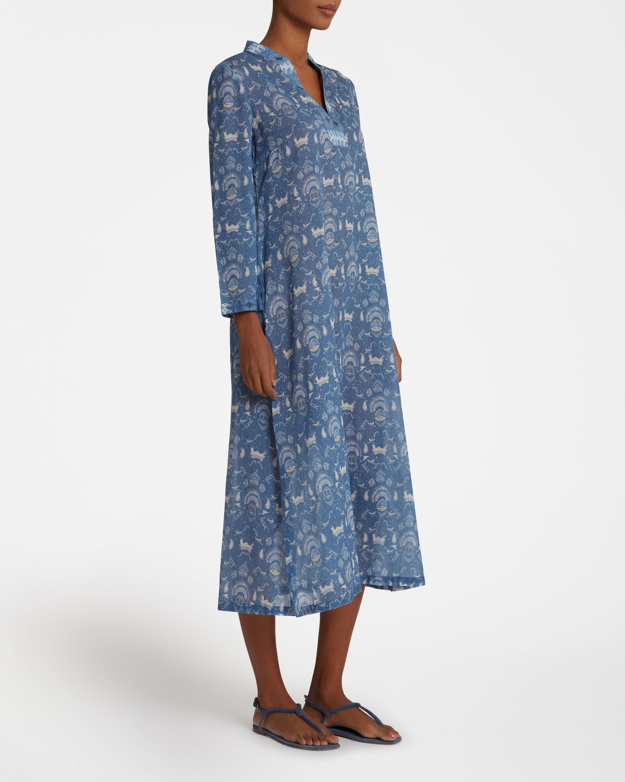 Long Caftan - Blue