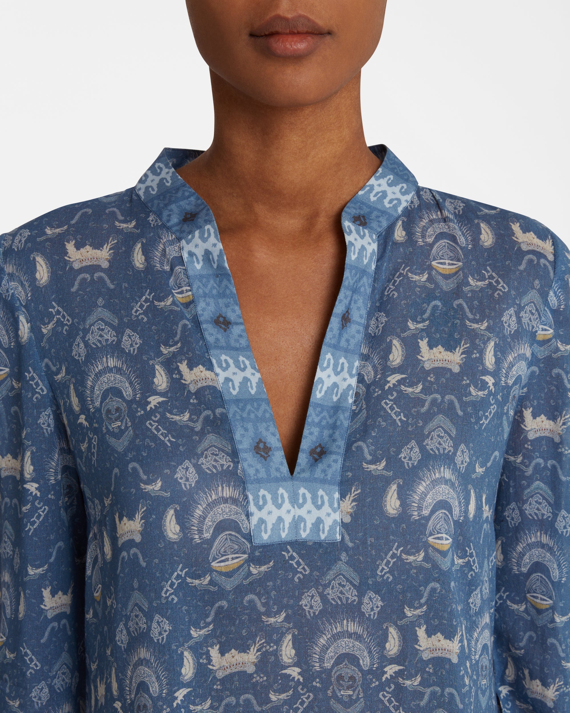 Long Caftan - Blue