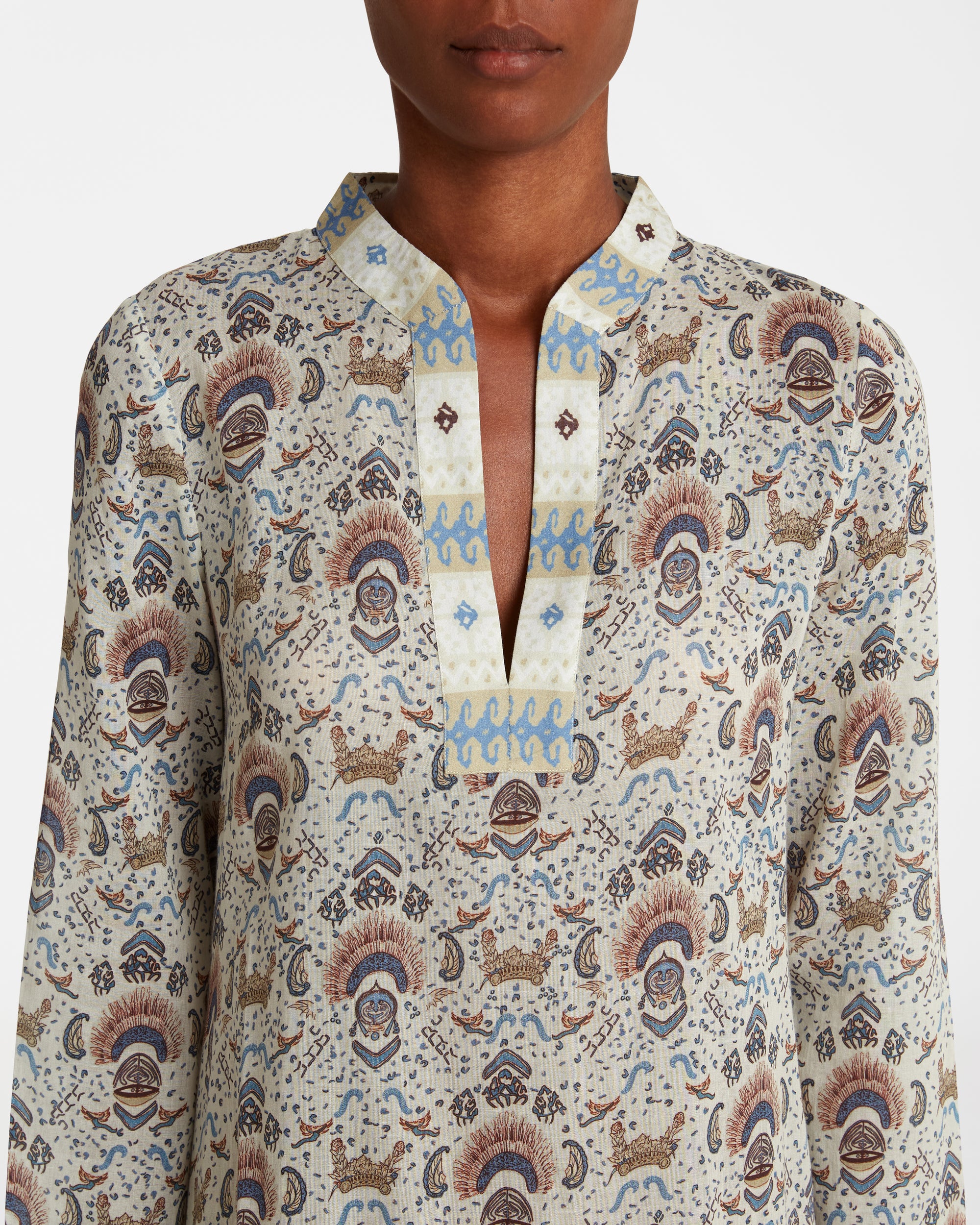 Long Caftan - Cream