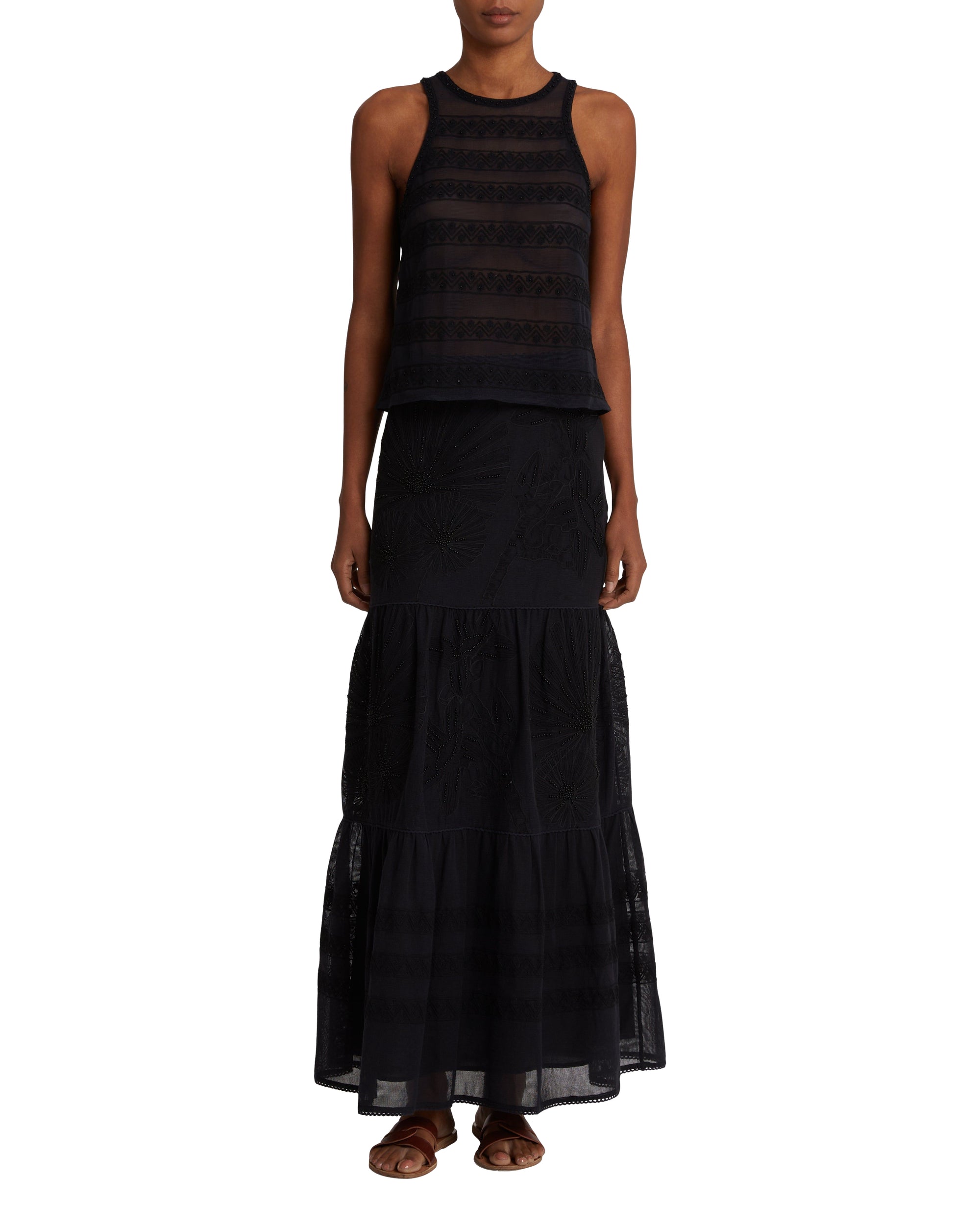Débardeur Pilar en tulle - Black