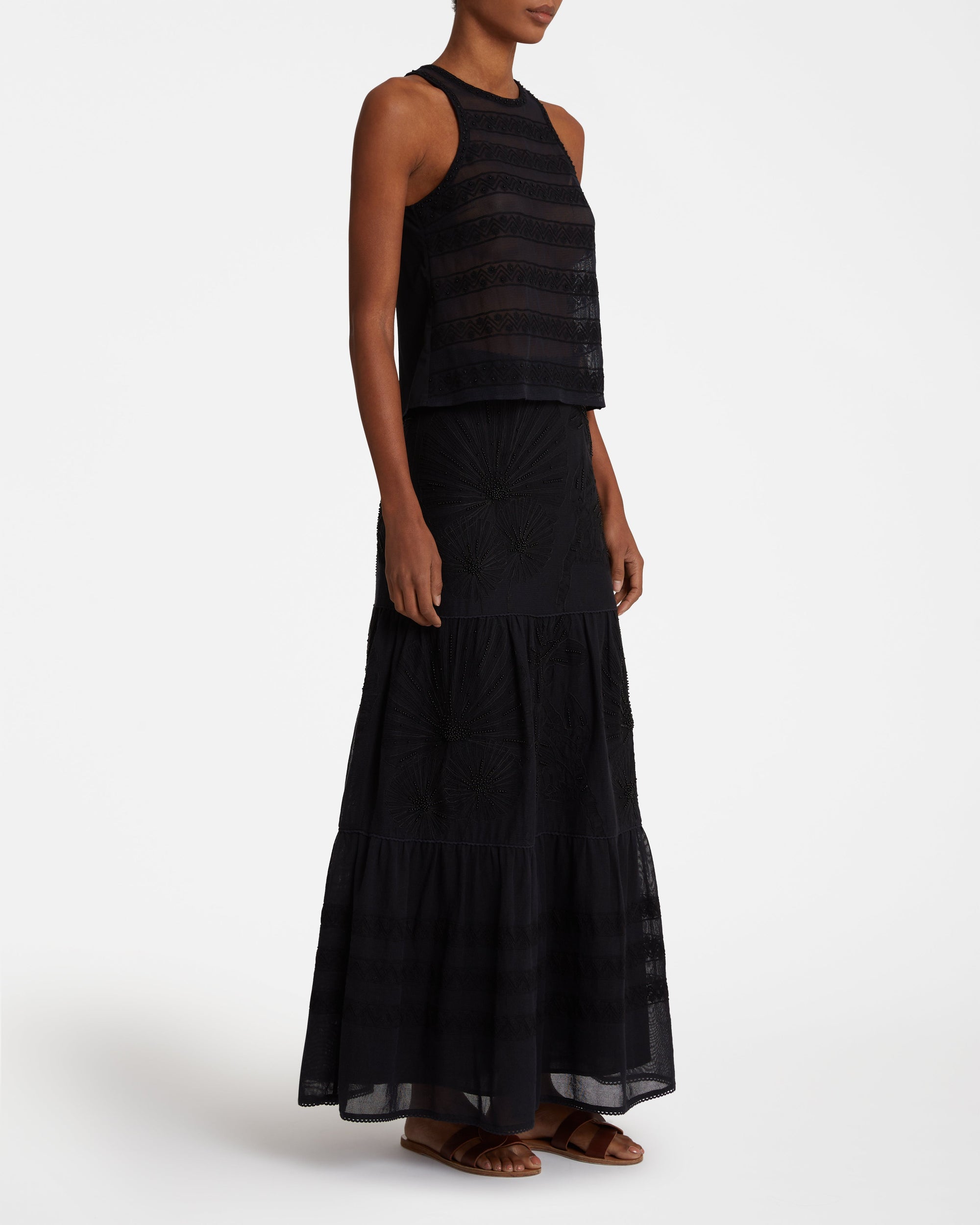 Débardeur Pilar en tulle - Black