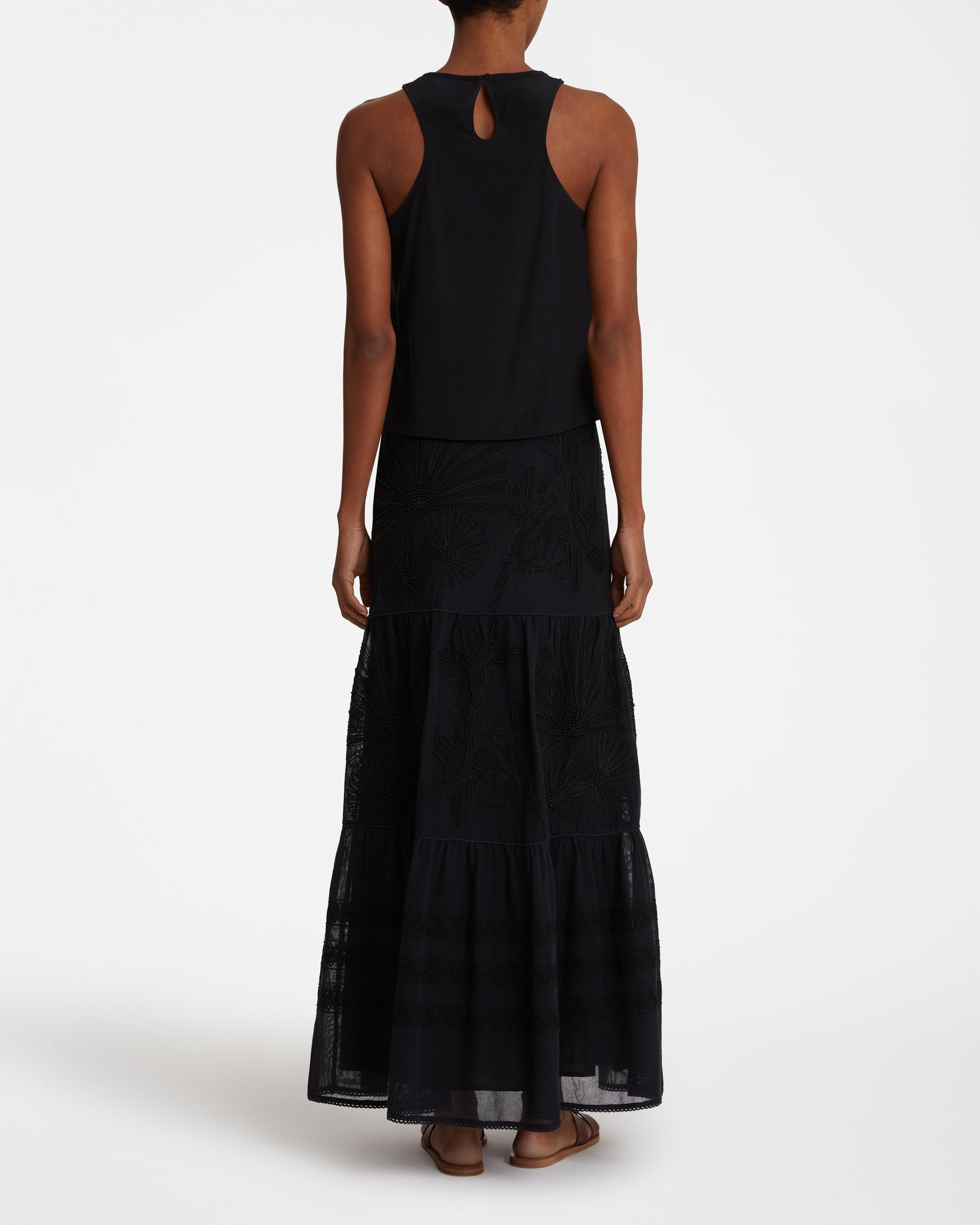 Débardeur Pilar en tulle - Black