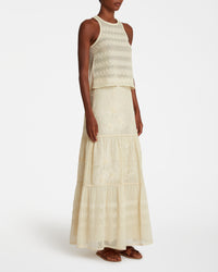 Débardeur Pilar en tulle - Ivory