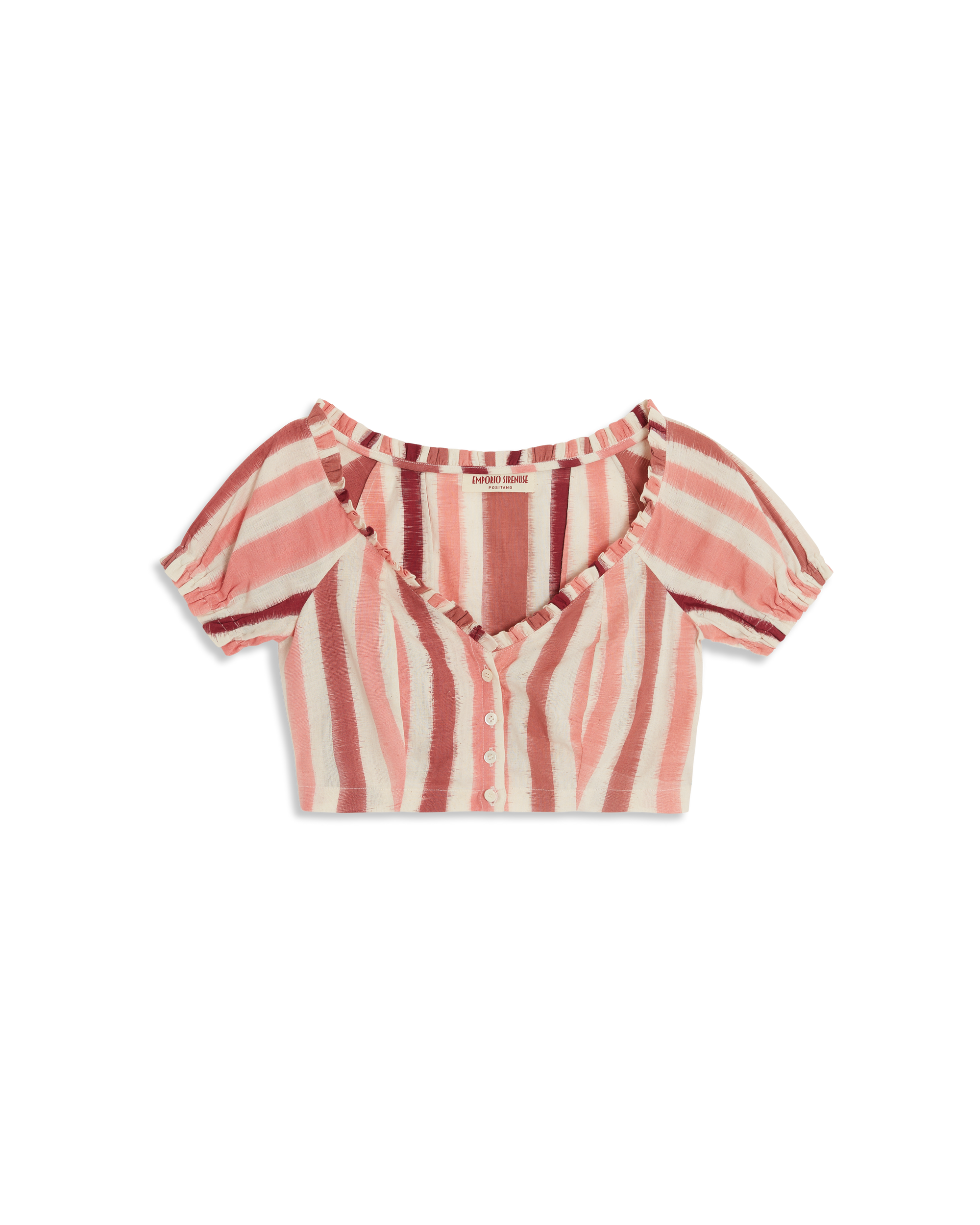 V-neck crop top - Pink