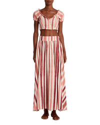 V-neck crop top - Pink