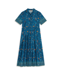 Button midi dress - Blue