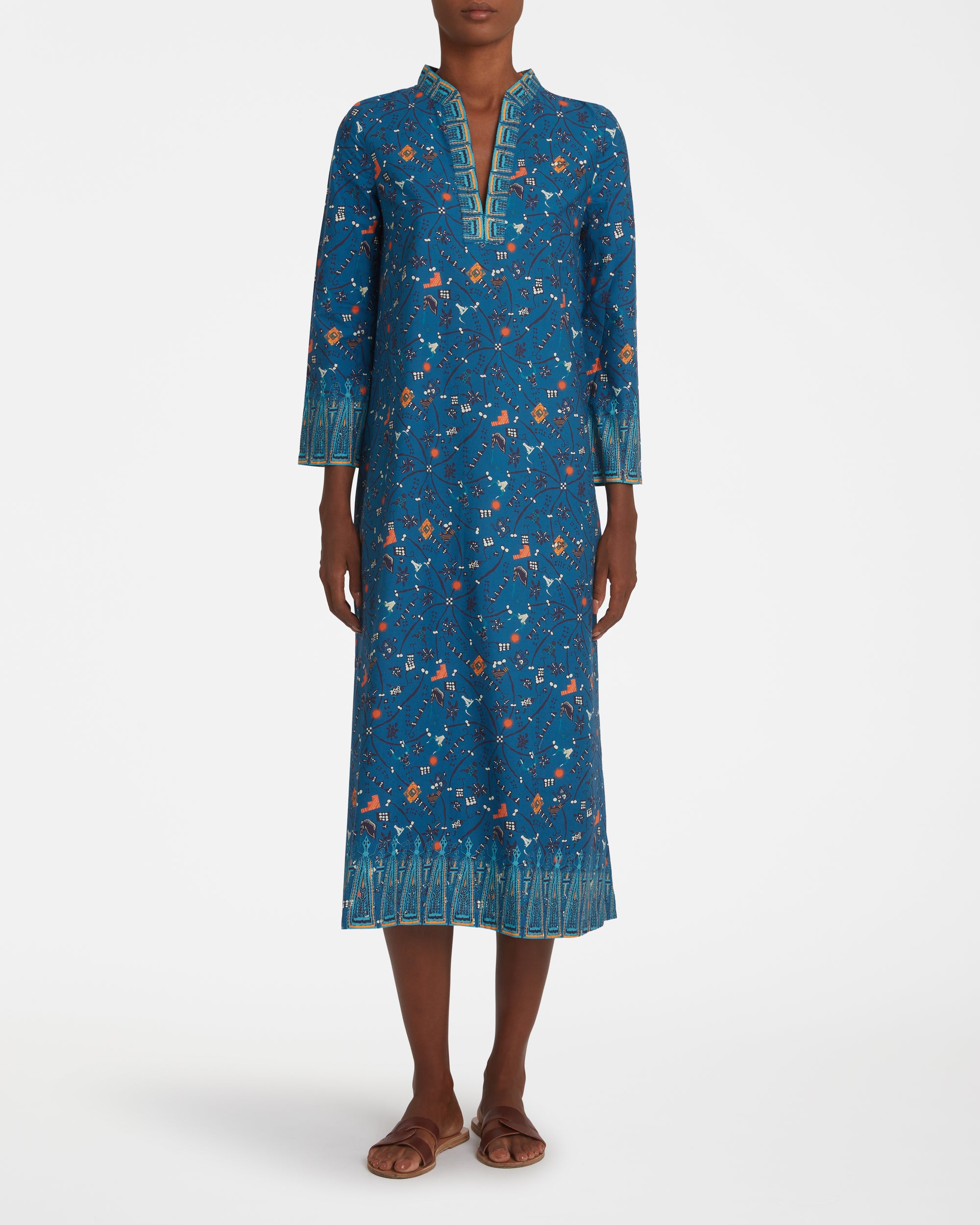 Long Caftan - Blue