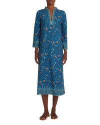 Caftan long à imprimé - Blue