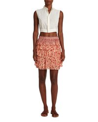 Printed short skirt - Pink