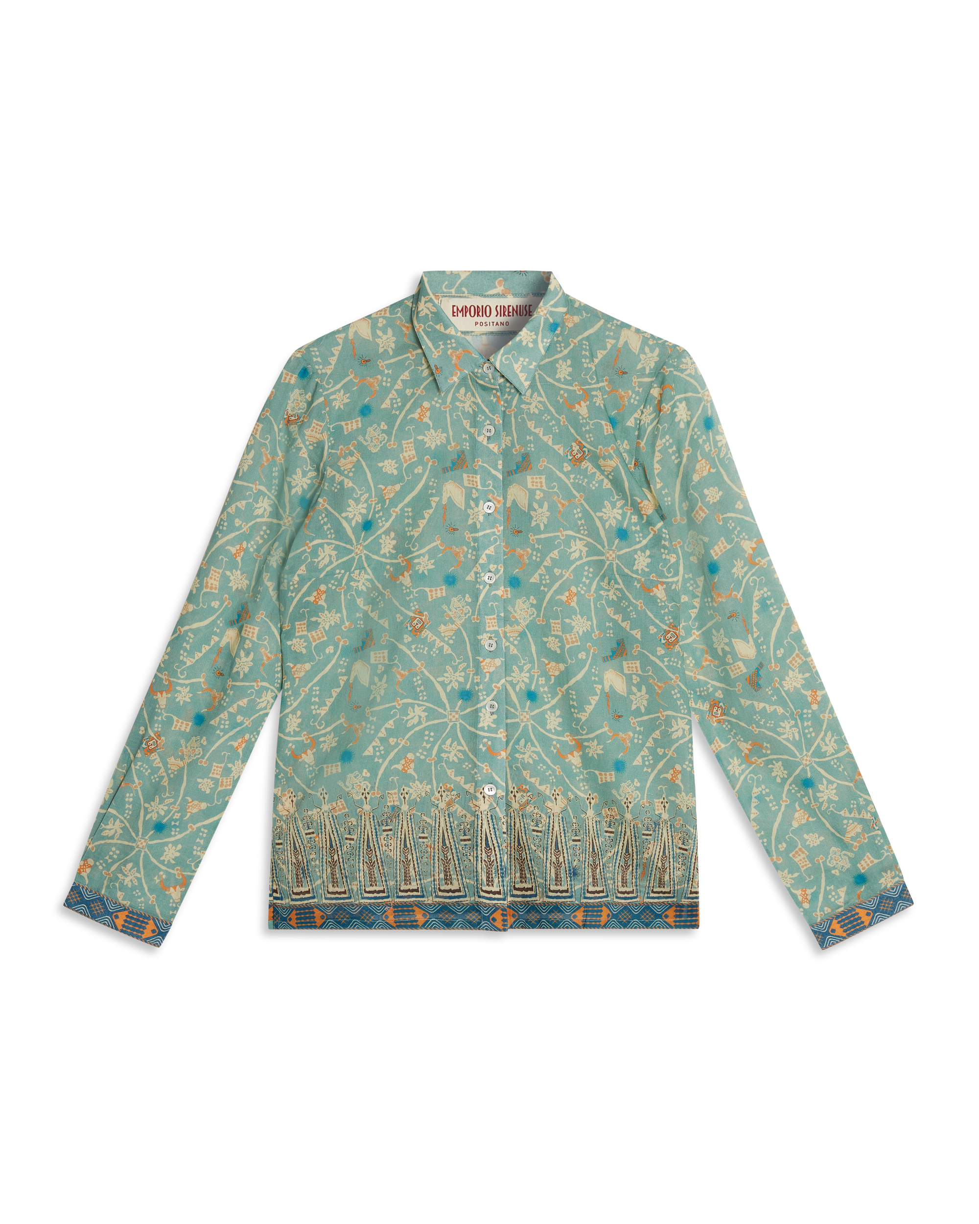Chemise à imprimé - Teal