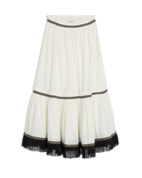 Flowy midi skirt - Milk