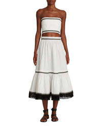 Flavia strapless top - Milk