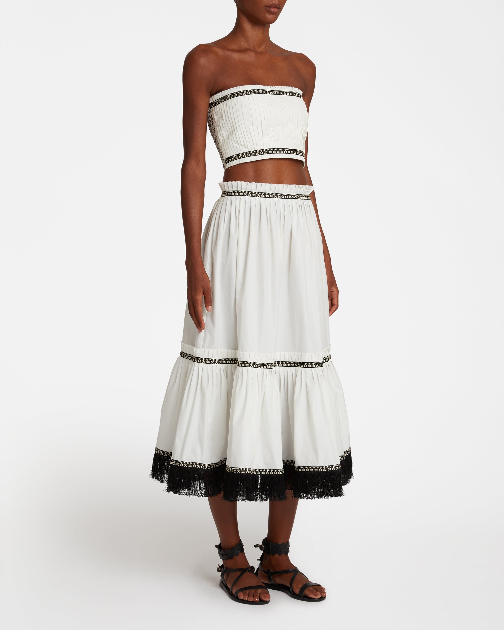 Flavia strapless top - Milk