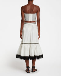 Flavia strapless top - Milk