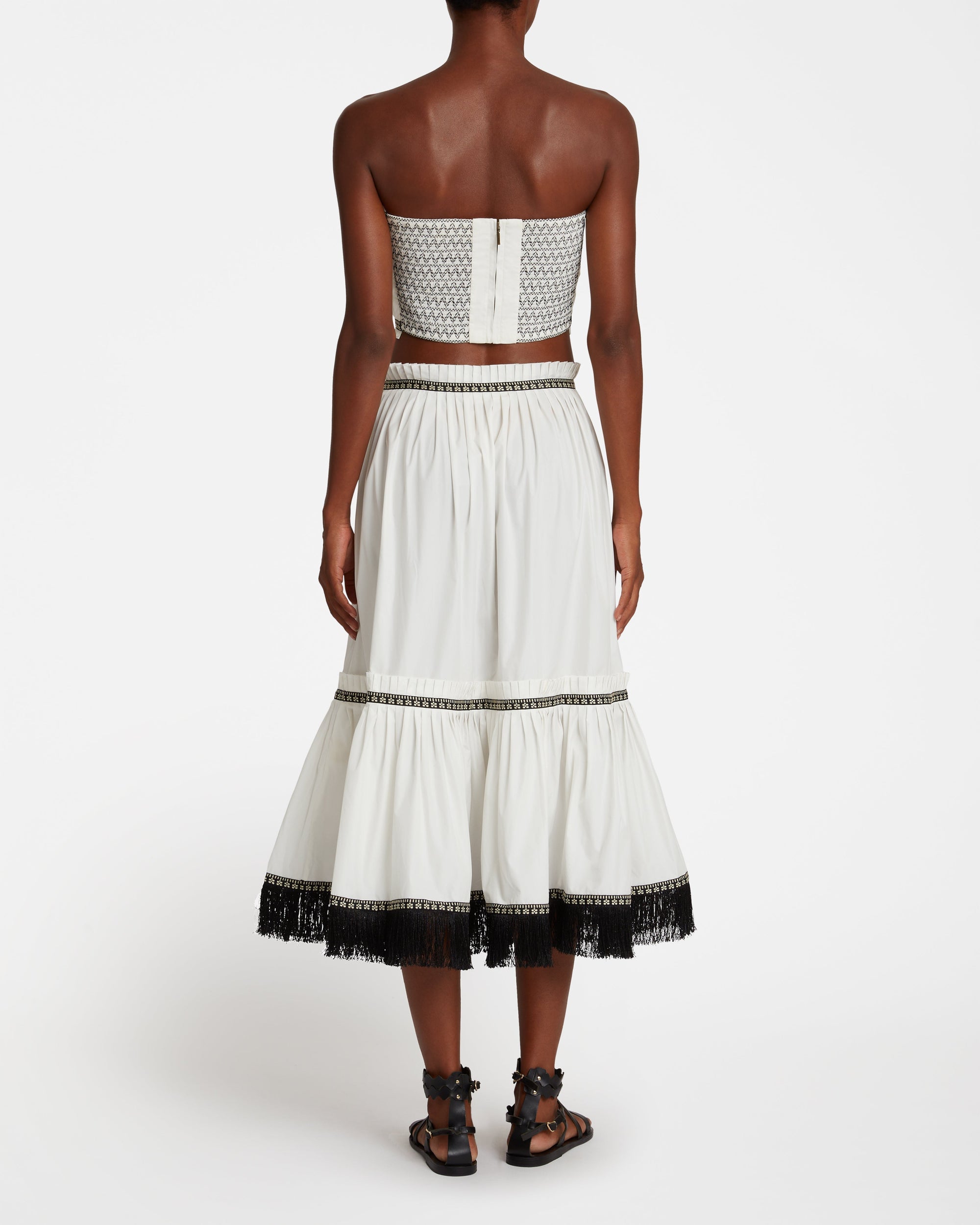 Flavia strapless top - Milk