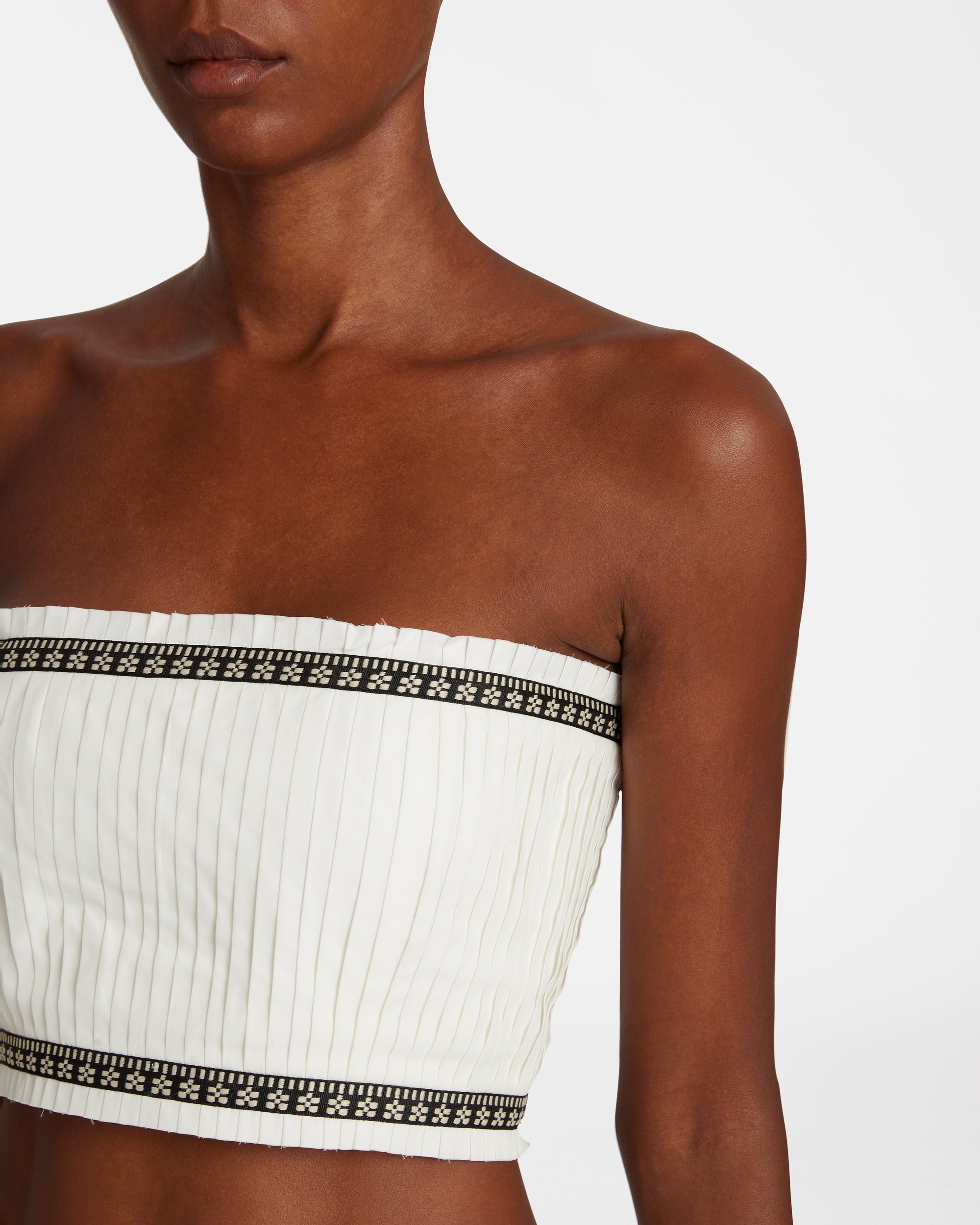 Flavia strapless top - Milk