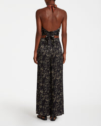 Cropped top with tie - Black
