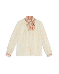 Blouse à col lavallière - Ivory