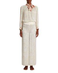 Blouse à col lavallière - Ivory