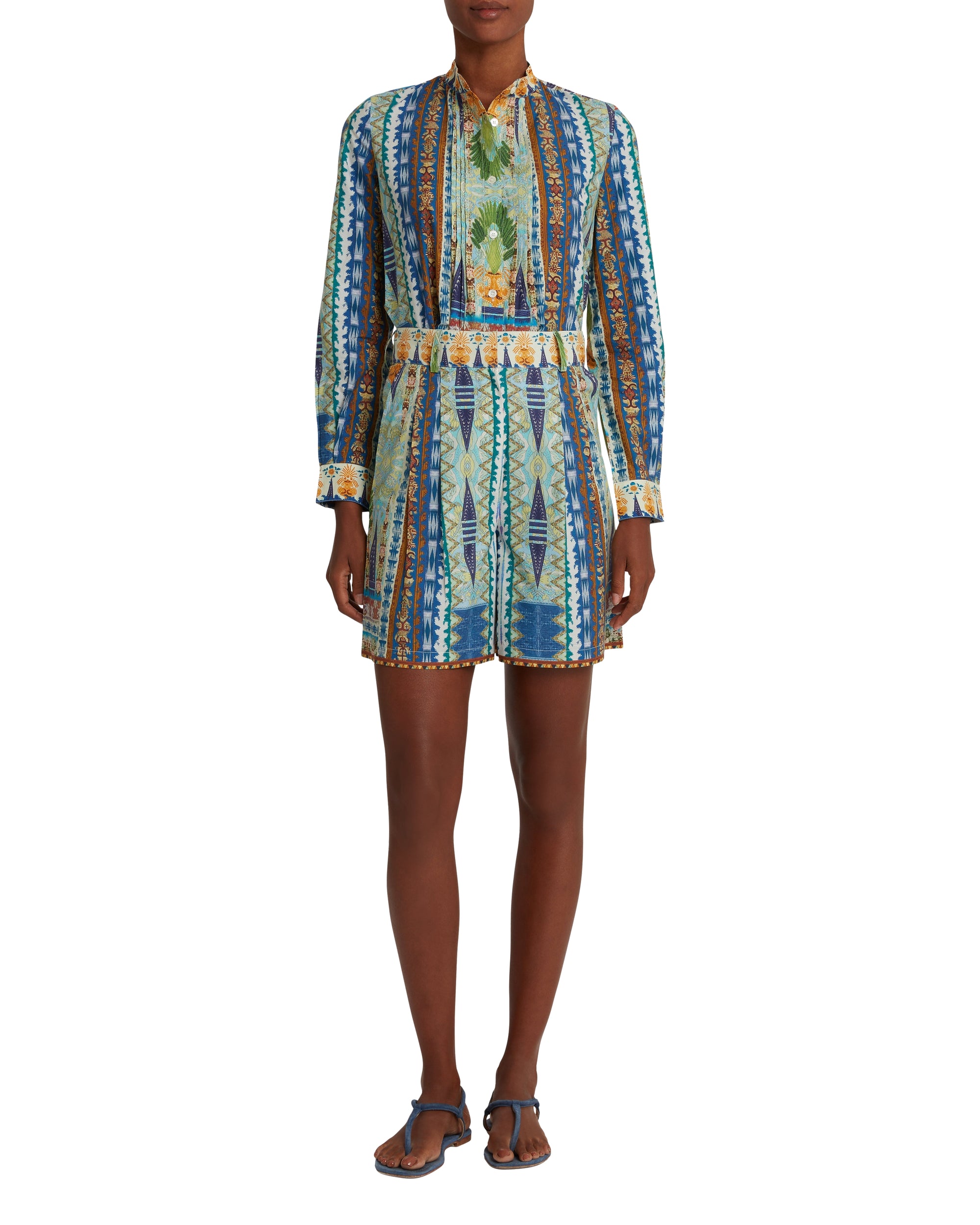 Printed shorts - Blue