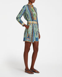 Printed shorts - Blue